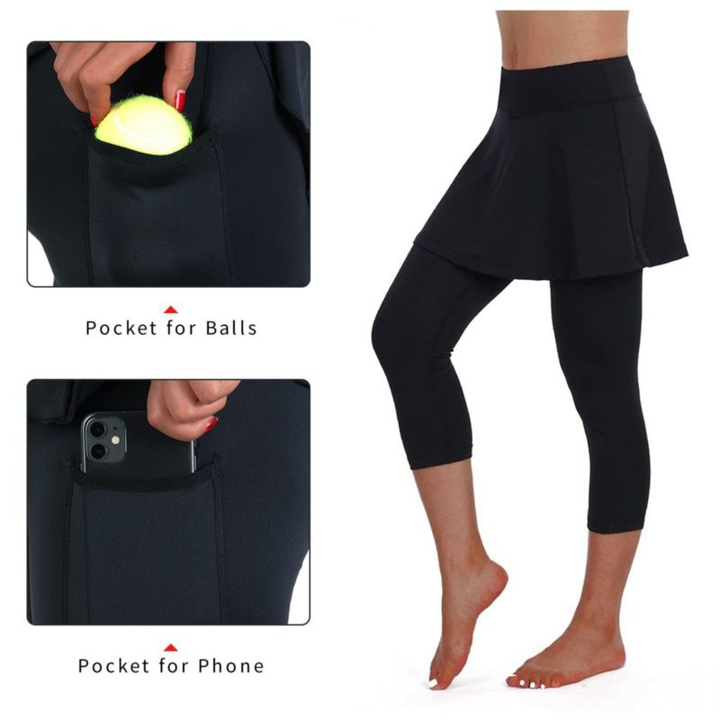 Leggings con Falda ANIVIVO Negro Talla M – Yoga y Tenis