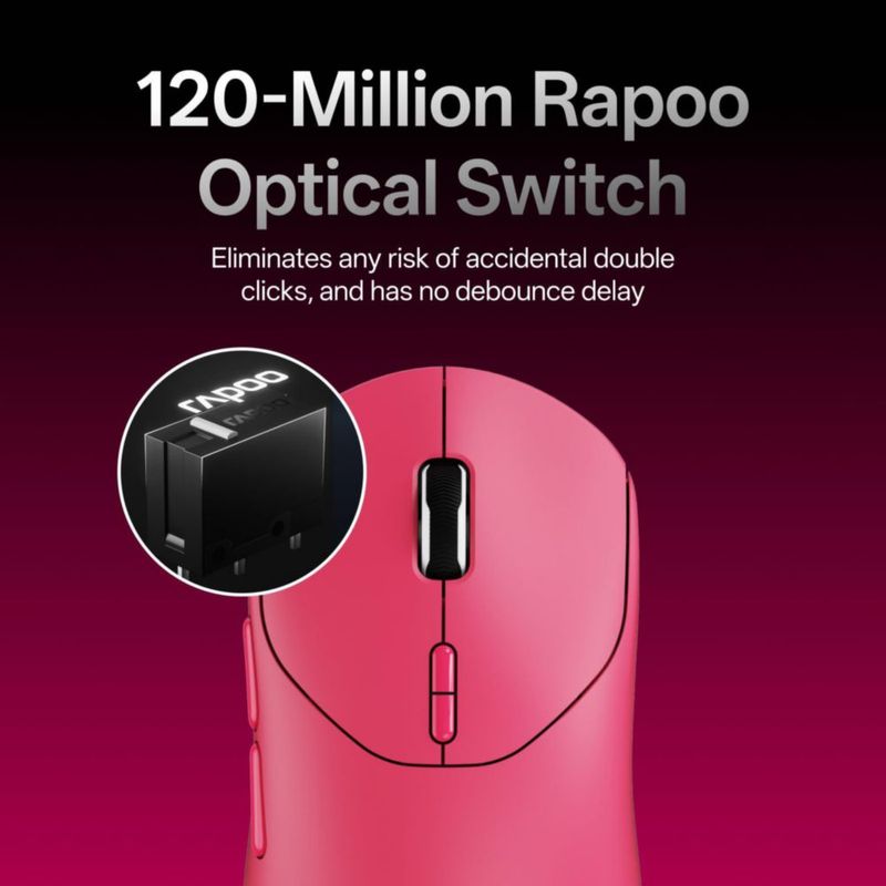 Ratón Gaming Rapoo VT2 Inalámbrico 53 g 8K Batería 750 h