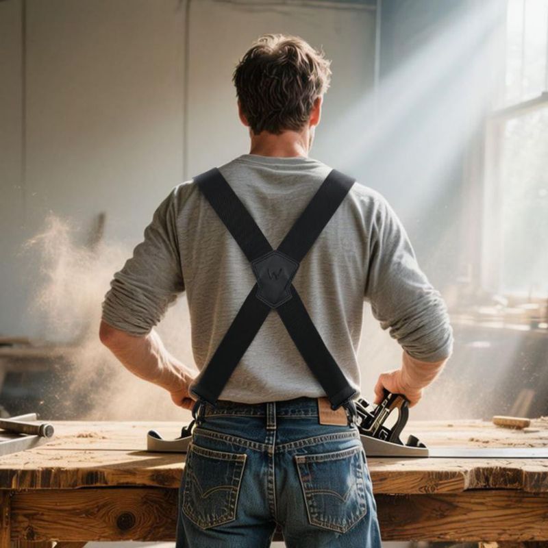 Tirantes elásticos de 5 cm de ancho para hombre WELKINLAND
