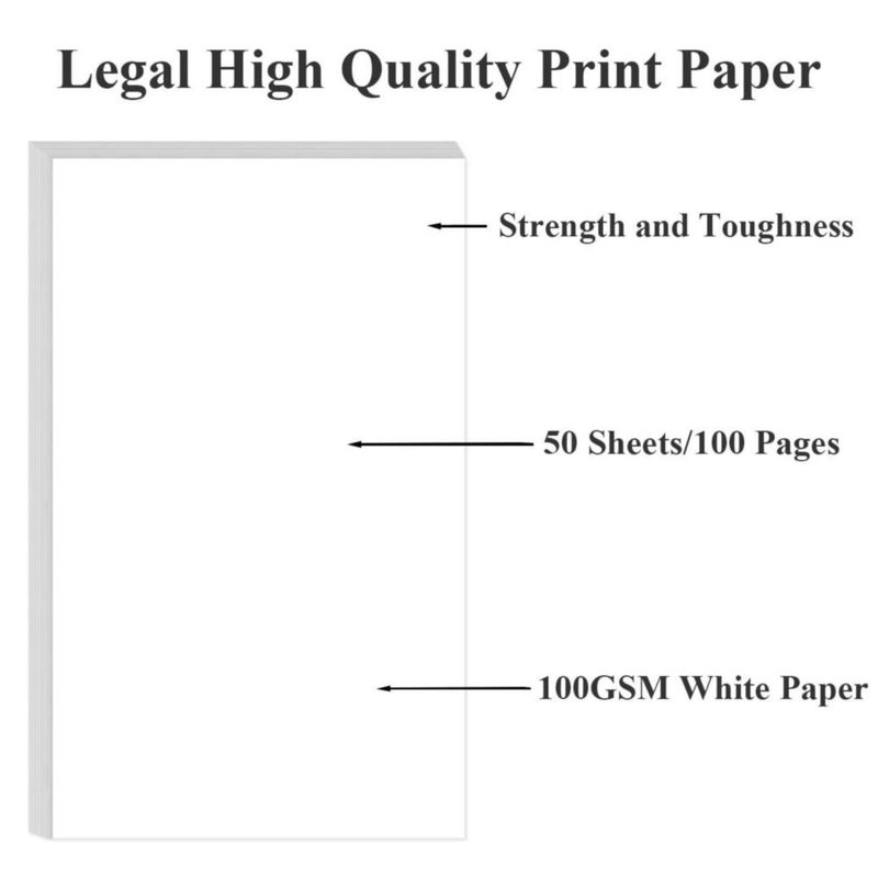 Papel para impresora Yaridar 21 x 36 cm 100 g/m² 50 hojas