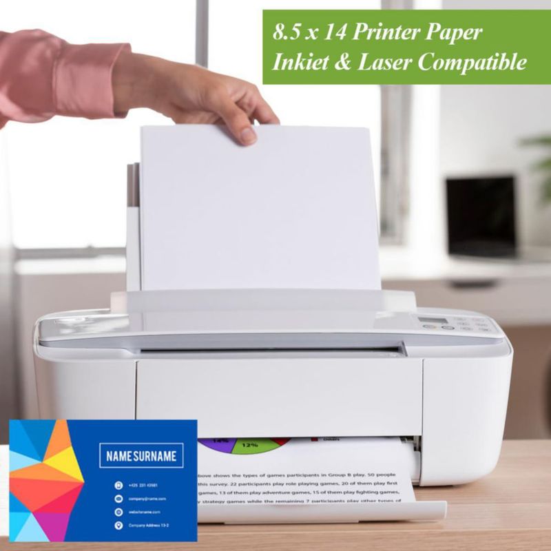 Papel para impresora Yaridar 21 x 36 cm 100 g/m² 50 hojas