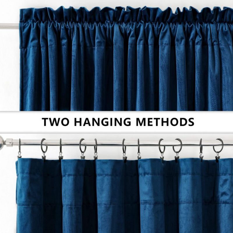 Cortinas Benedeco 132x244 cm Azul Marino 2 Paneles