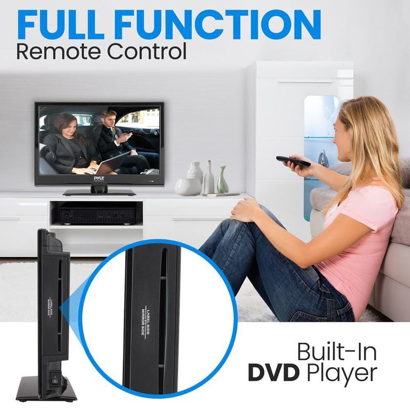 Televisor Pyle LED de 156" 1080p con DVD Combo Negro