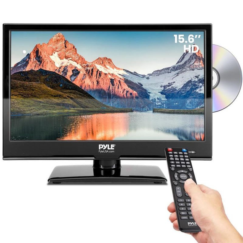Televisor Pyle LED de 156" 1080p con DVD Combo Negro