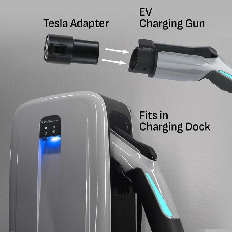Cargador de coche eléctrico Schumacher Electric 240 V 50 A SAE‑J1772