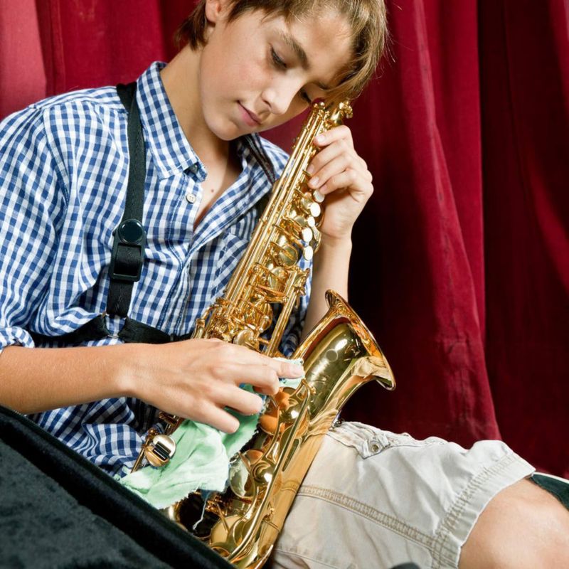 AAwipes Paños para guitarra 30 cm verde pack de 6 tipo peluche