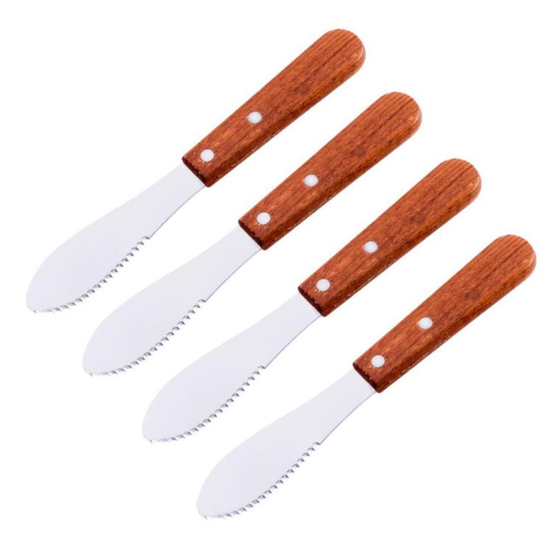 Cuchillos Super Z Outlet 20 cm con mango de madera - juego de 4