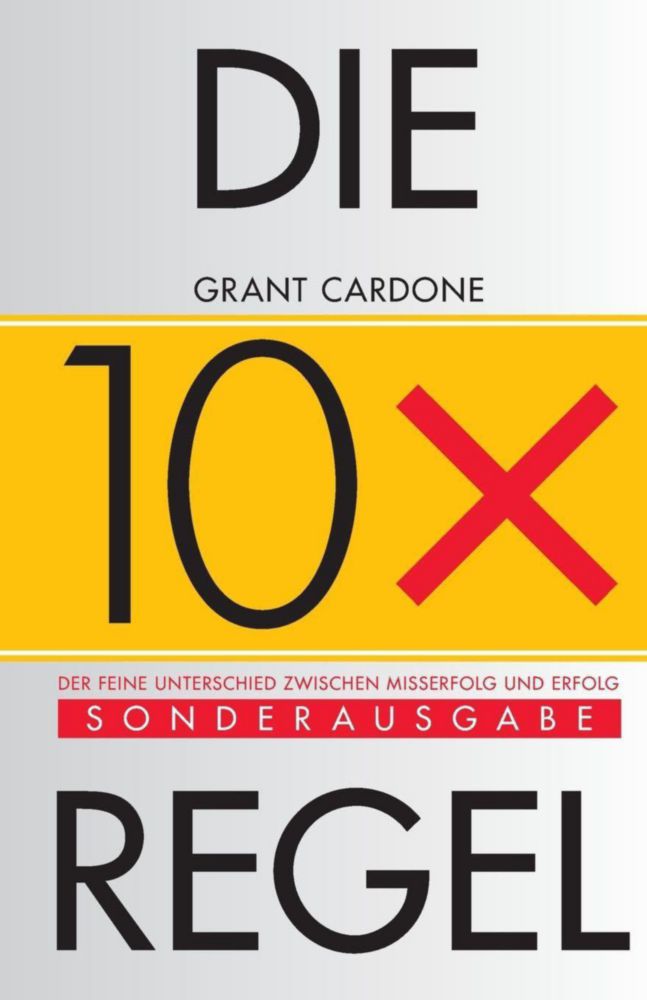 Libro Wiley "Die 10X-Regel" Edición en alemán