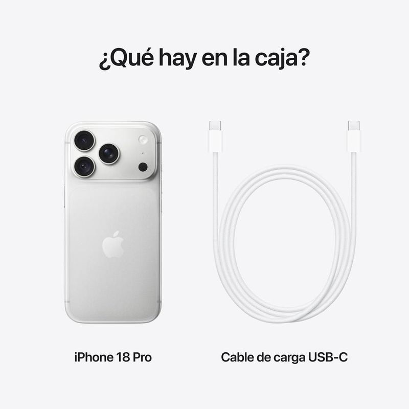 iPhone 18 Pro 512GB Libre Silver