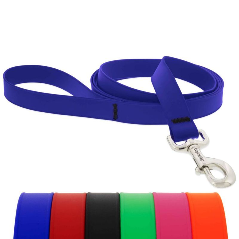 Correa LupinePet impermeable BioThane de 2 m color azul intenso