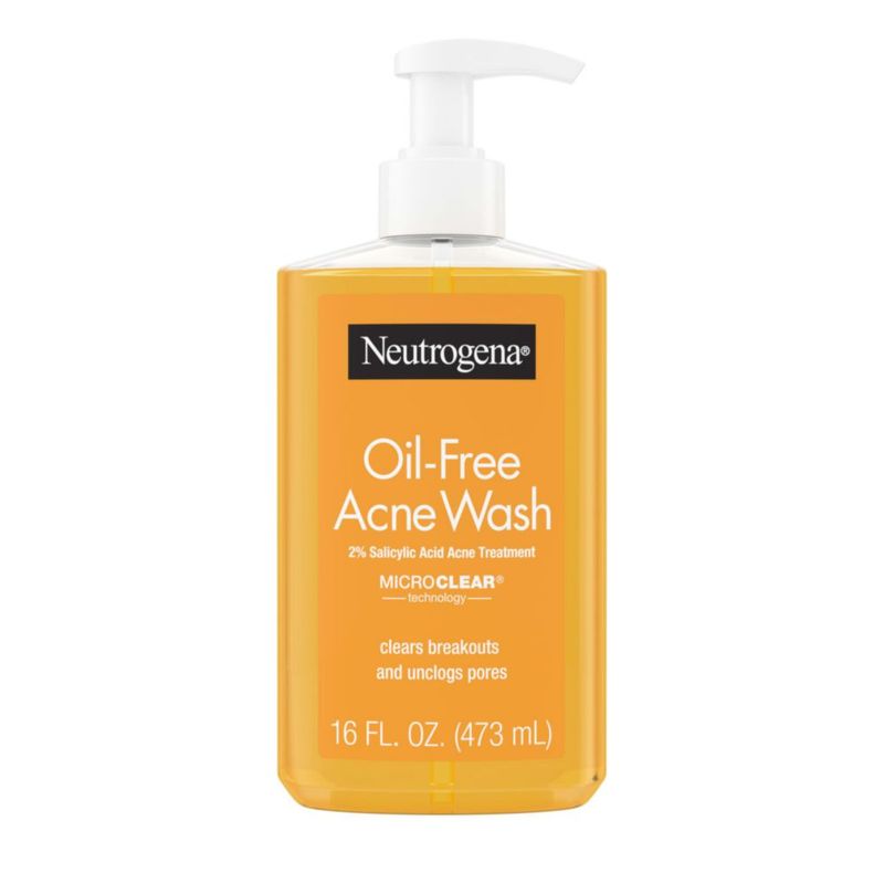 Limpiador Facial Neutrogena 473 ml Sin Aceite y Ácido Salicílico para Acné