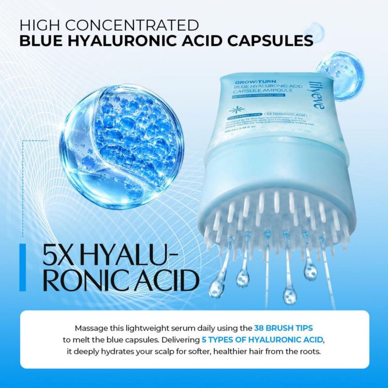 Suero capilar lilyeve 100 ml Ácido Hialurónico Azul