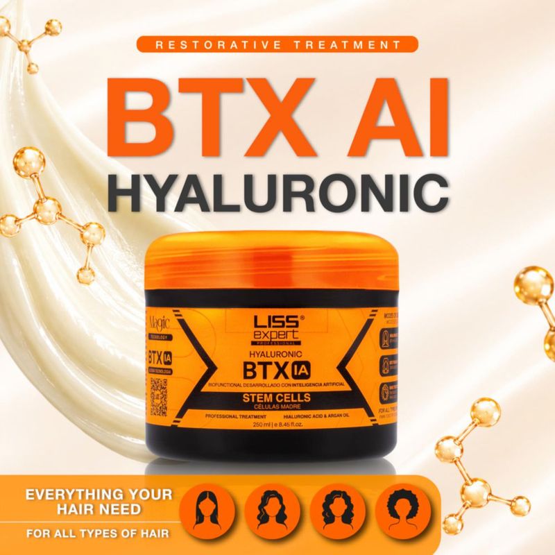 Tratamiento Capilar Liss Expert 250 ml con Ácido Hialurónico y Aceite de Argán