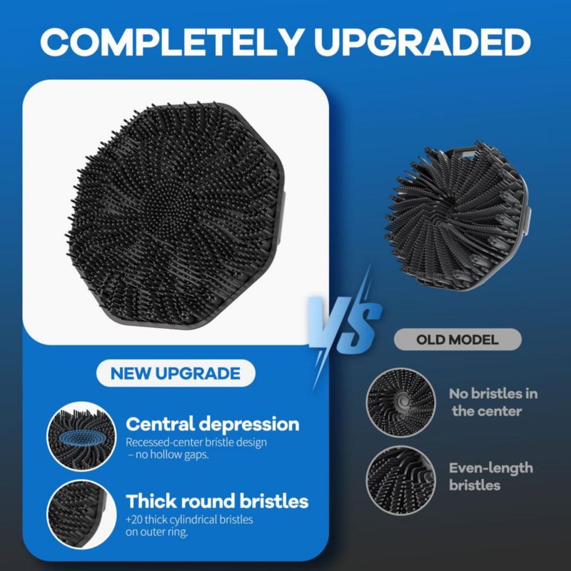 Cepillo de Limpieza Corporal Nuvolosit de Silicona Negra