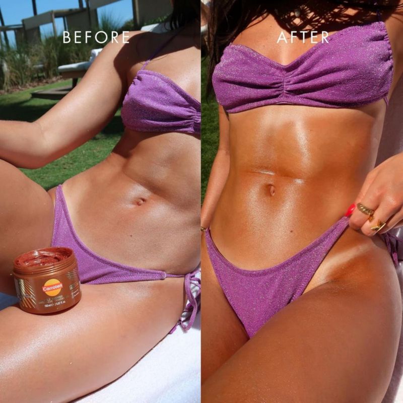 Auto bronceador Carroten 150 ml Gold Shimmer + espátula