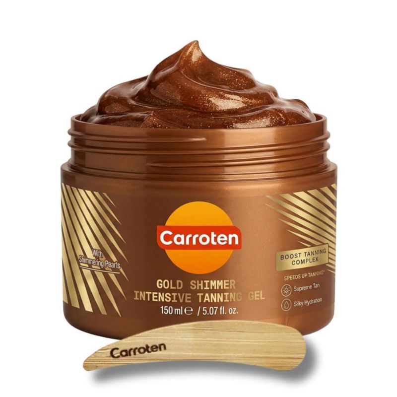 Auto bronceador Carroten 150 ml Gold Shimmer + espátula
