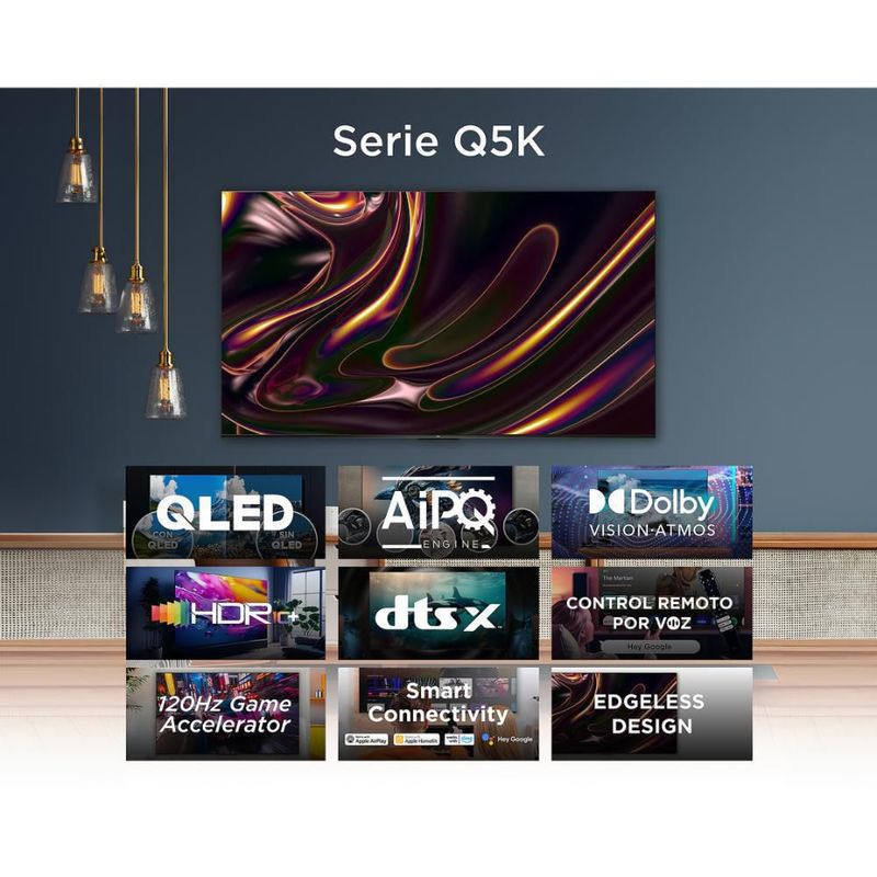 Pantalla QLED TCL 55 Pulgadas 4K Smart 55Q5K