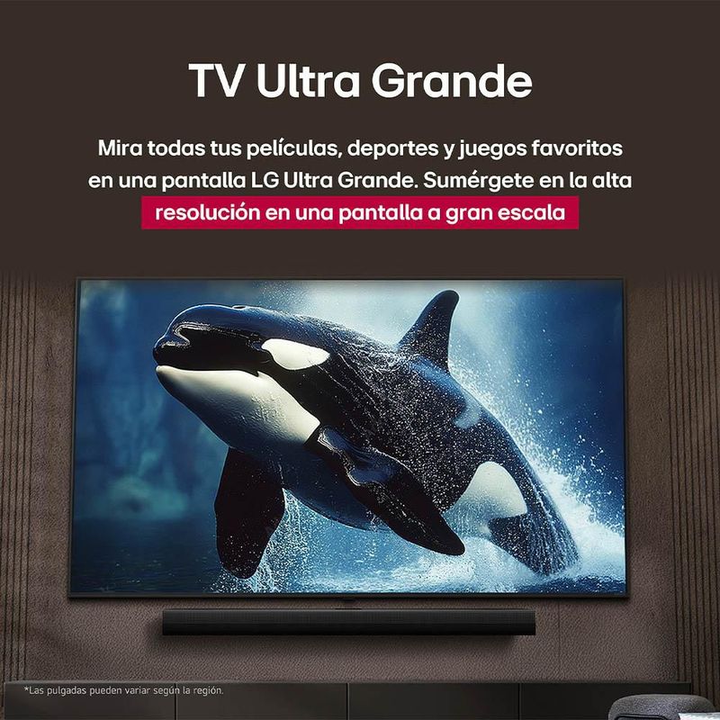 Pantalla 65 pulgadas LG UHD AI UA75 4K SMART TV 2025 65UA7300PSB