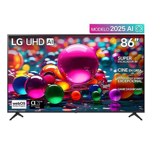 Pantalla 86 pulgadas LG UHD AI UA75 4K SMART TV 2025 86UA7500PSA