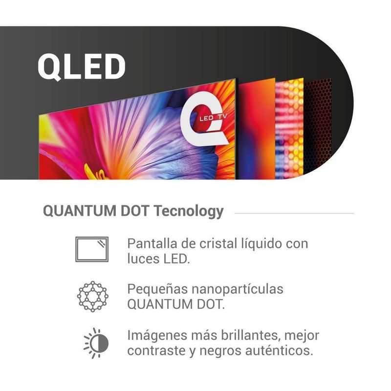 Pantalla QLED Hyundai 60 Pulgadas 4K Smart HYLED6007QR