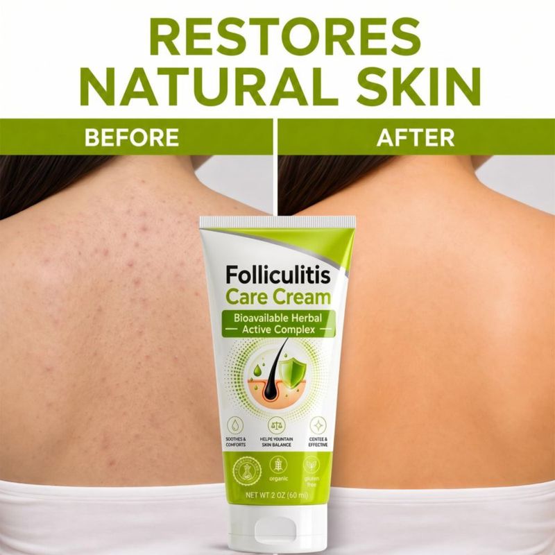 Crema para Foliculitis YESNATURE 60 ml para Cuero Cabelludo Cara y Cuerpo