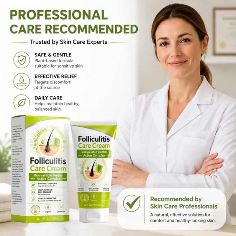 Crema para Foliculitis YESNATURE 60 ml para Cuero Cabelludo Cara y Cuerpo