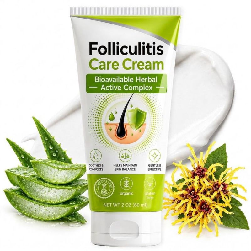Crema para Foliculitis YESNATURE 60 ml para Cuero Cabelludo Cara y Cuerpo