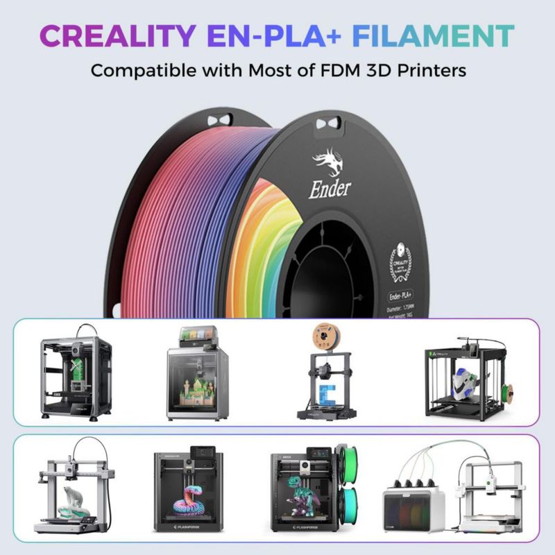 Filamento PLA+ Creality 175 mm 4 kg Arcoíris