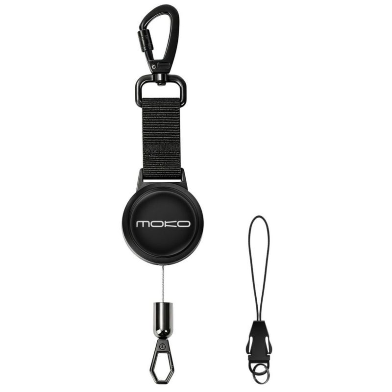 Carrete de credencial MoKo Heavy Duty 70 cm con mosquetón