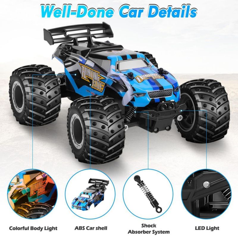 Coche RC HENEROAR 1:18 Todo Terreno 20 km/h LED