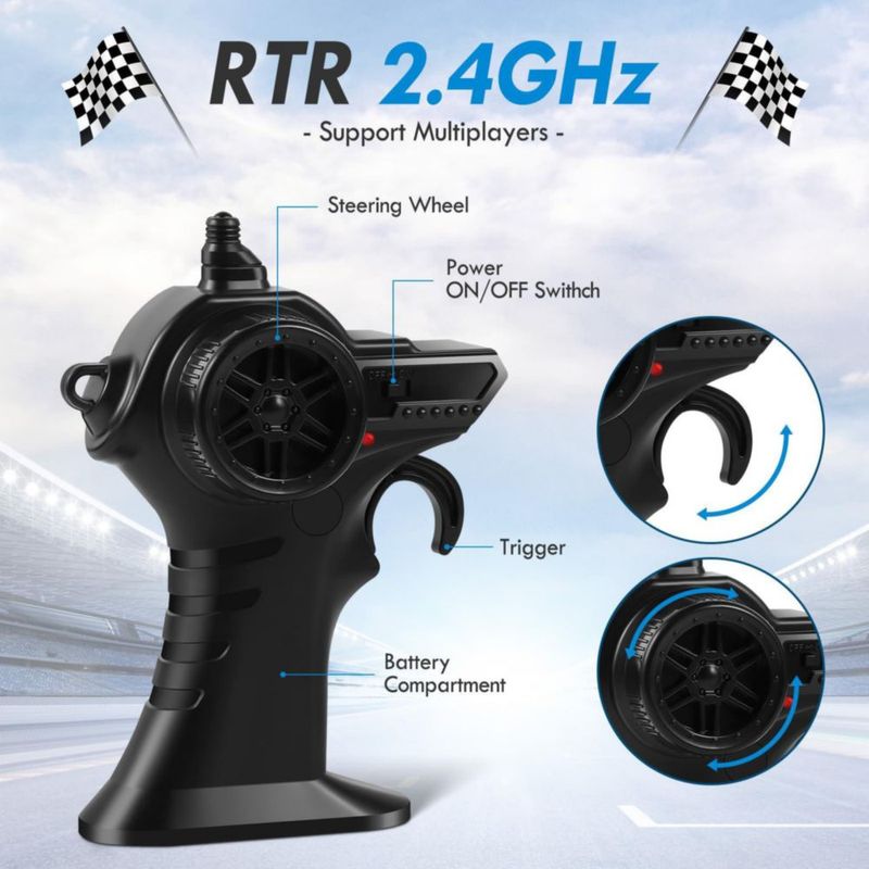 Coche RC HENEROAR 1:18 Todo Terreno 20 km/h LED