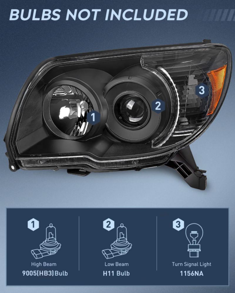 Conjunto de faros Nilight para Toyota 4Runner 2006‑2009