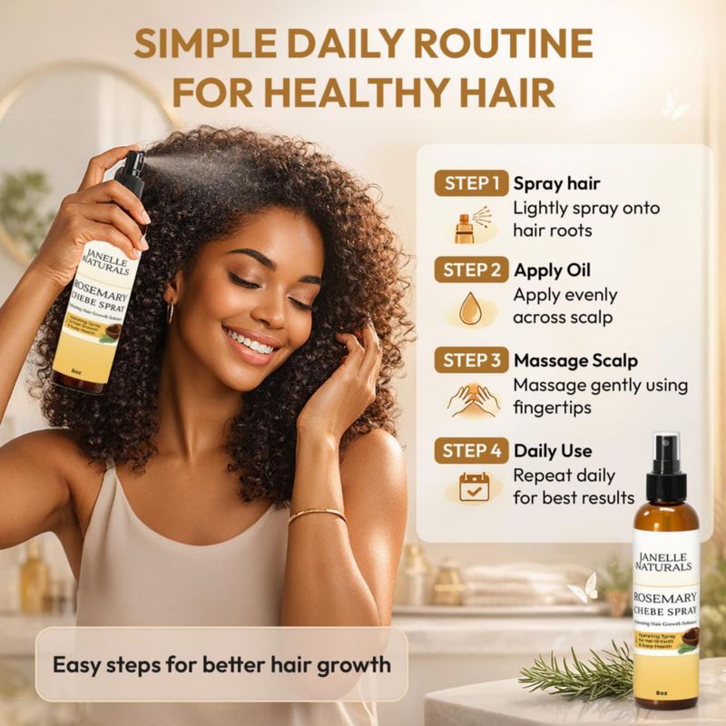Spray Capilar Janelle Naturals 237 ml Chebe y Romero