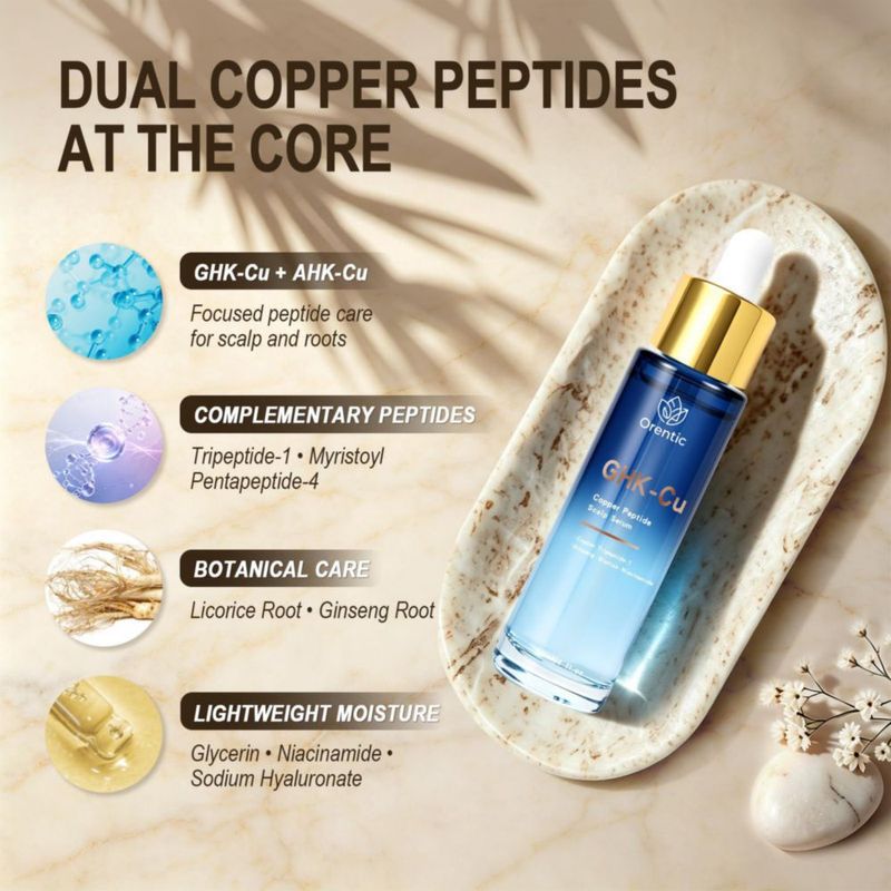 Suero Capilar Orentic 30 ml con Péptidos de Cobre