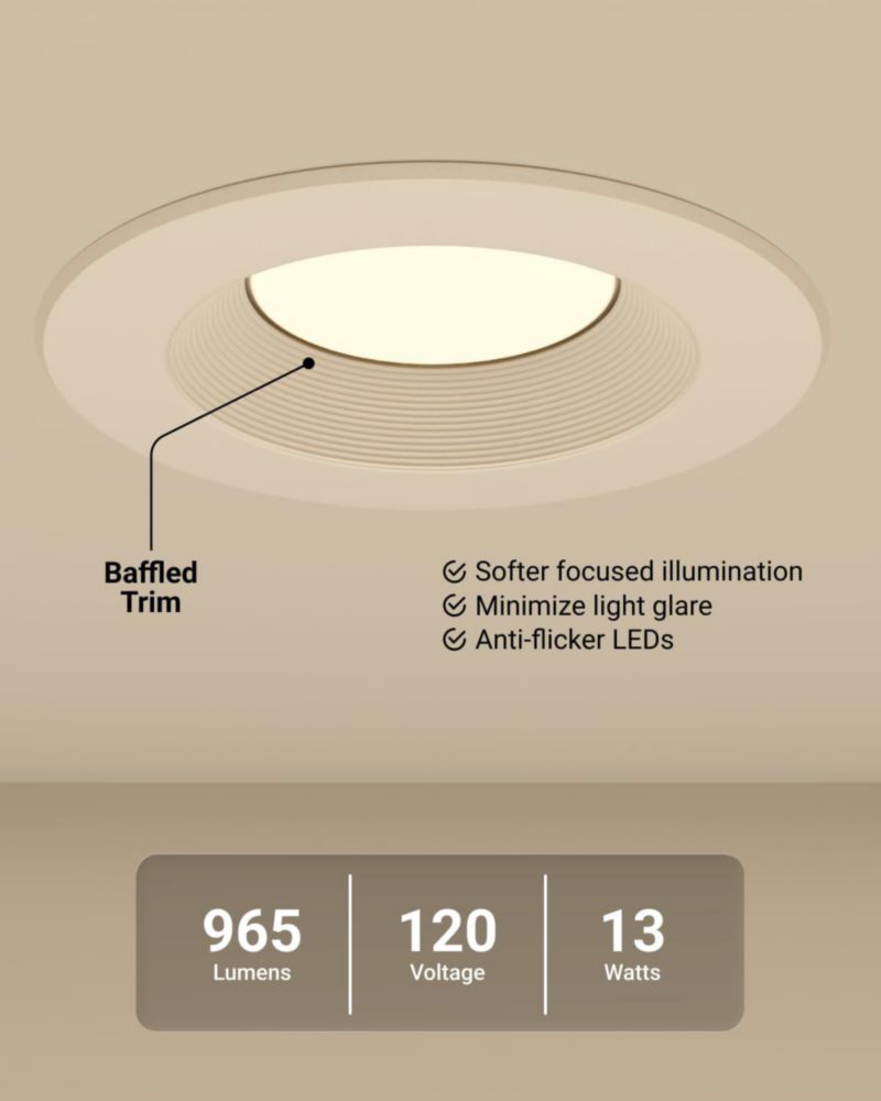 Luces LED empotradas Sunco Lighting 15 cm 5 tonos de temperatura de color regulables