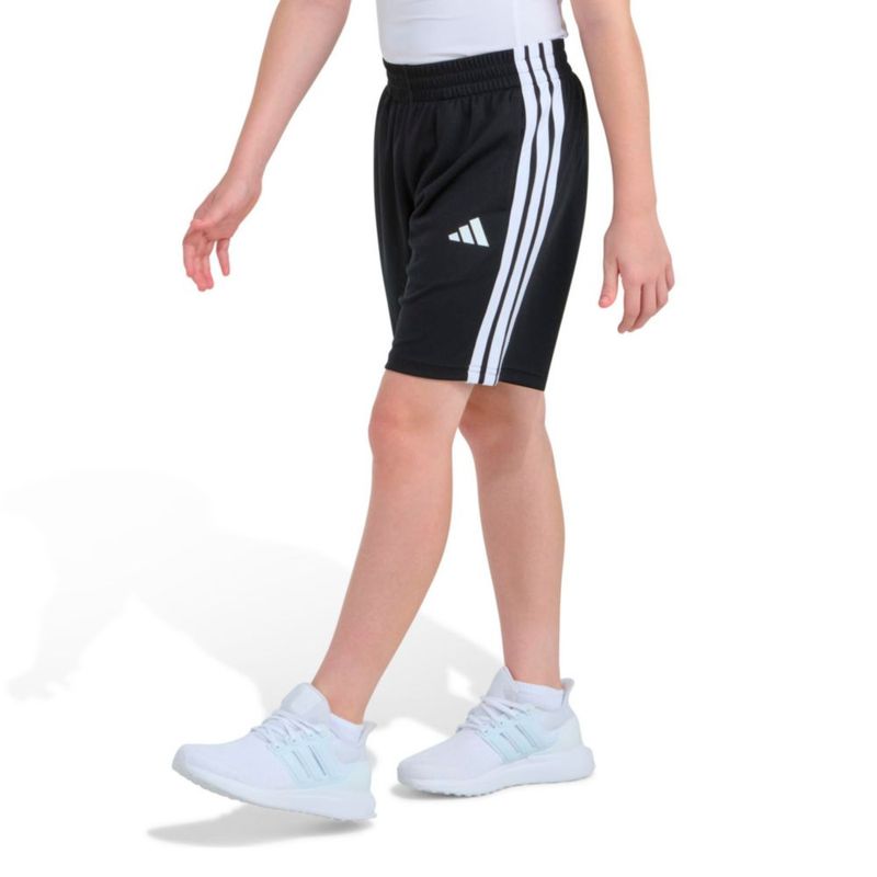 Shorts adidas 3 rayas negro