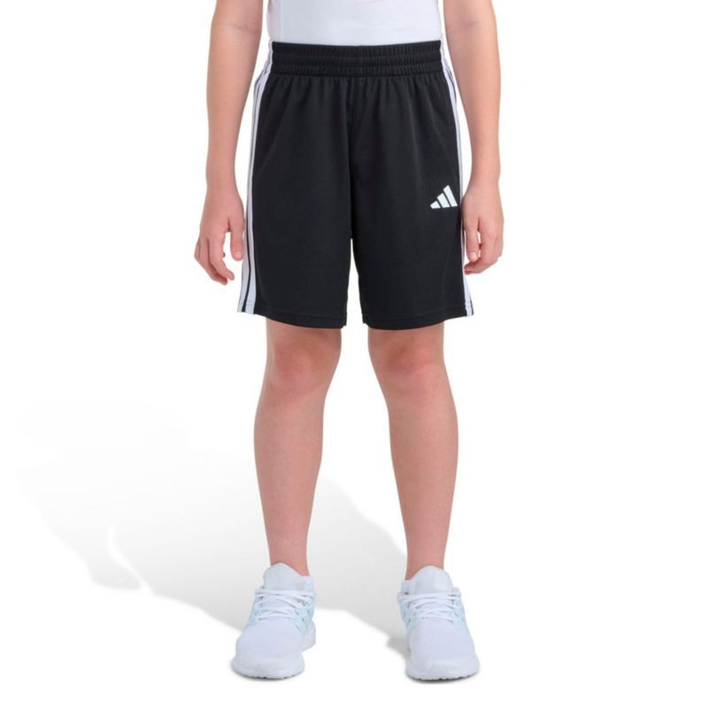 Shorts adidas 3 rayas negro