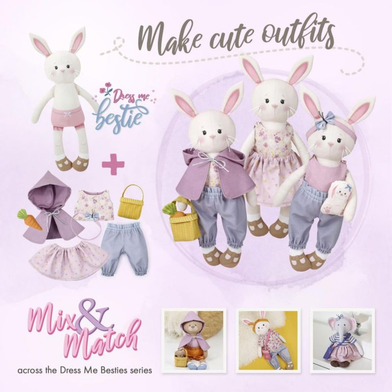 Panel de tela Kullaloo Bibby Bunny 79 x 155 cm