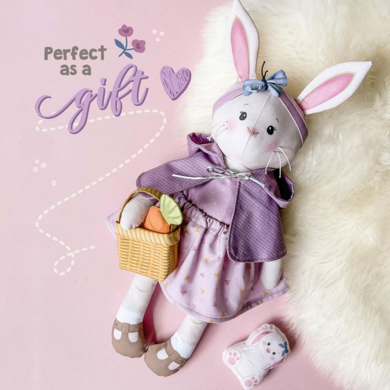 Panel de tela Kullaloo Bibby Bunny 79 x 155 cm