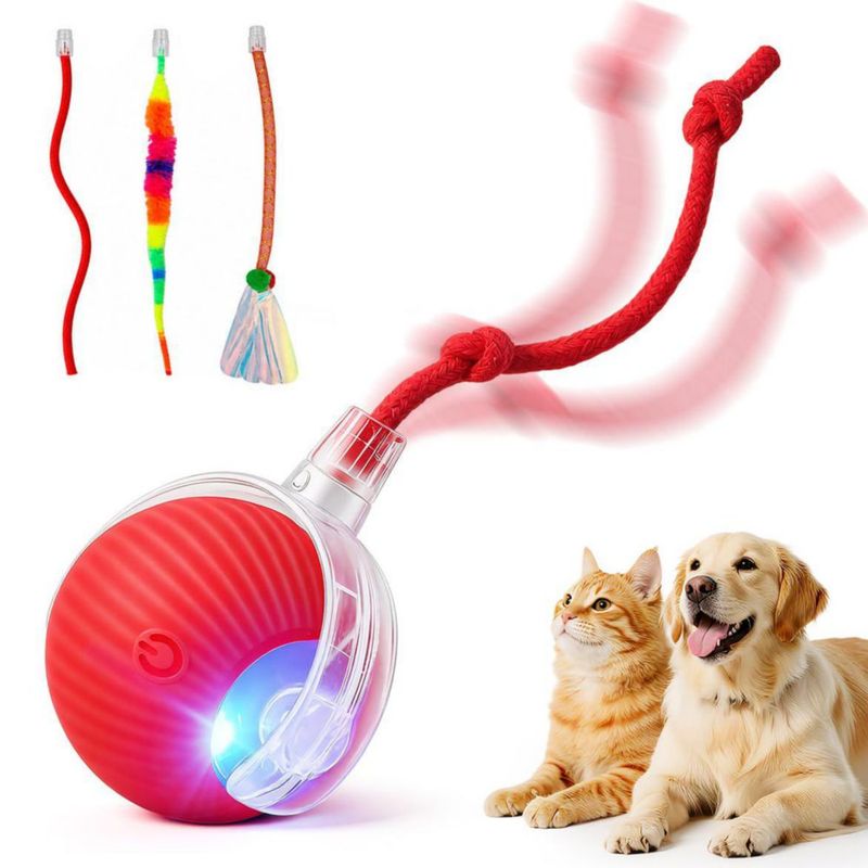 Pelota Interactiva Automática SilveWillo para Gatos y Perros