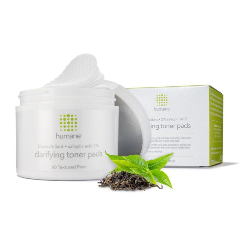 Toner Pads Humane Clarifying 2% BHA con ácido salicílico 120 ml