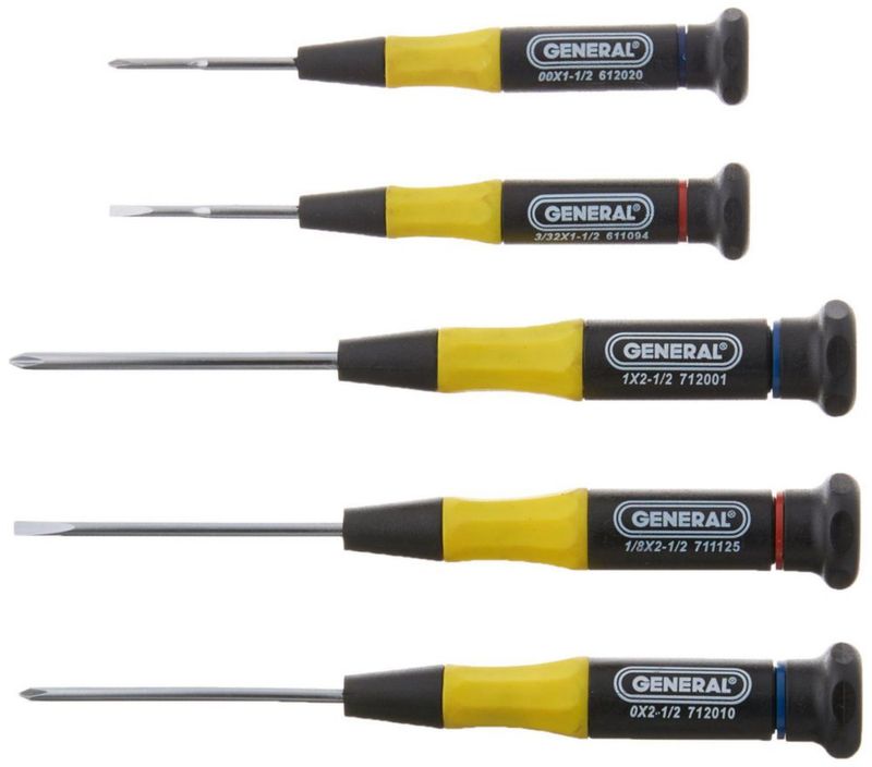 Juego de Destornilladores de Precisión General Tools 5 Piezas