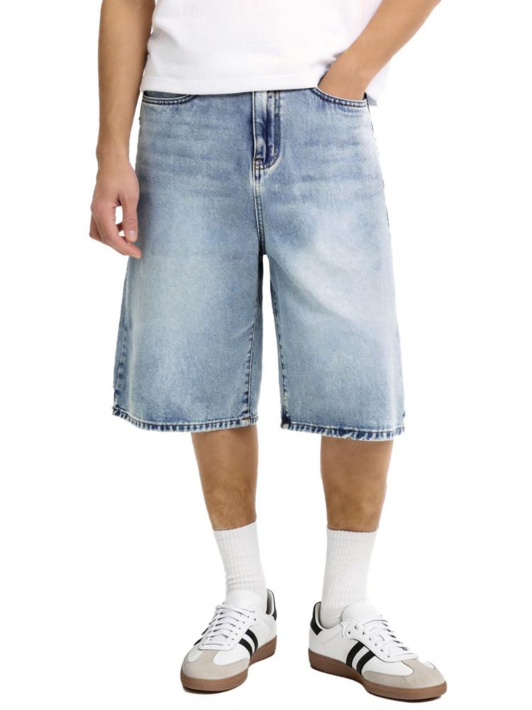 Shorts Comdecevis XS Indigo Claro Holgado Corte Suelto