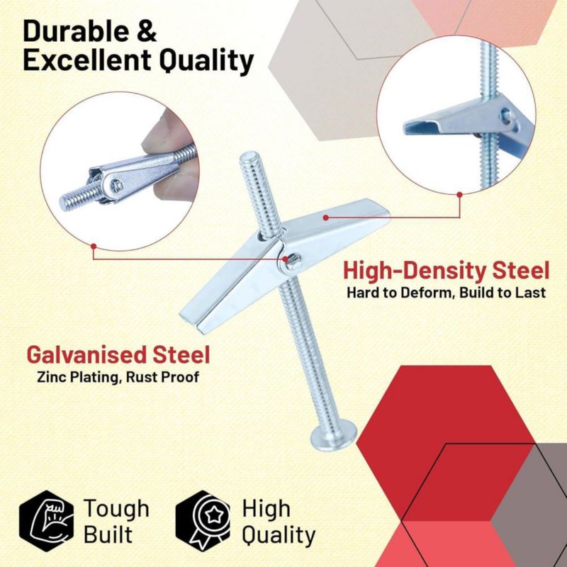 Tornillos de palanca CrimsonMark 100 piezas 420 g - Kit plateado