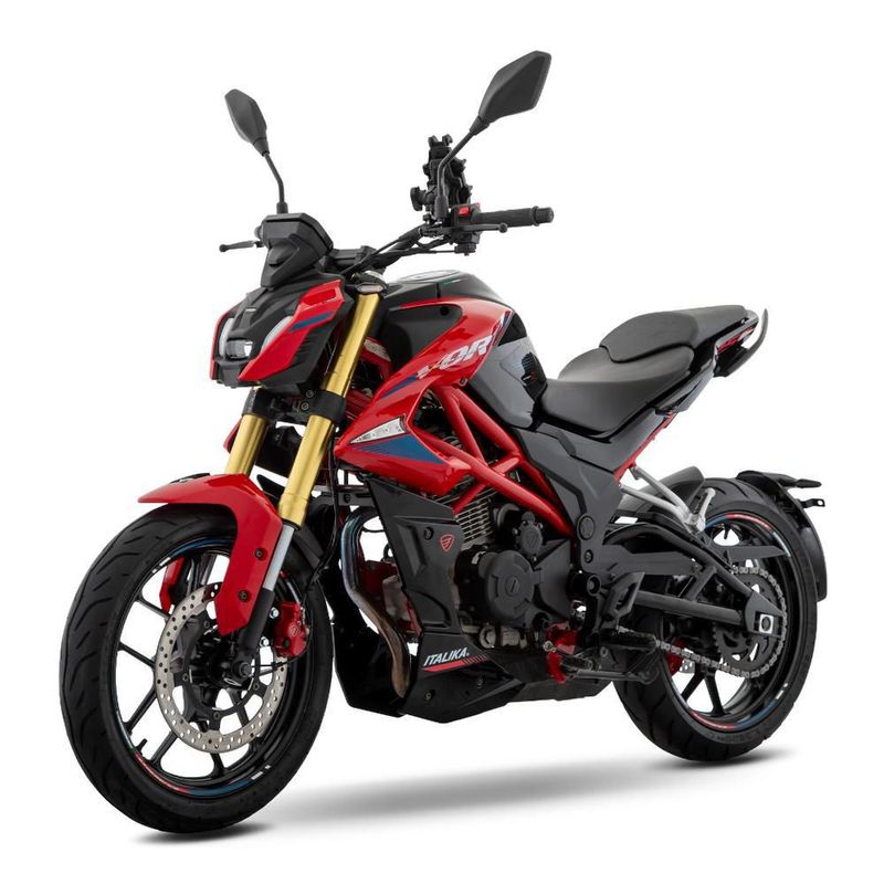 Motocicleta Deportiva Italika Vort-X 250 Roja con GPS