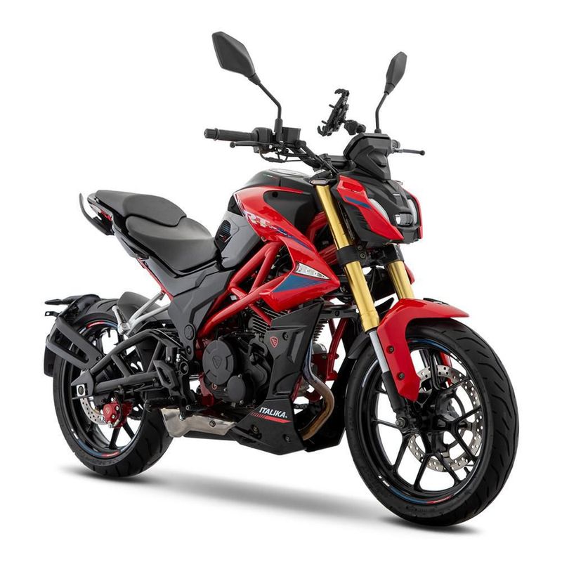 Motocicleta Deportiva Italika Vort-X 250 Roja con GPS