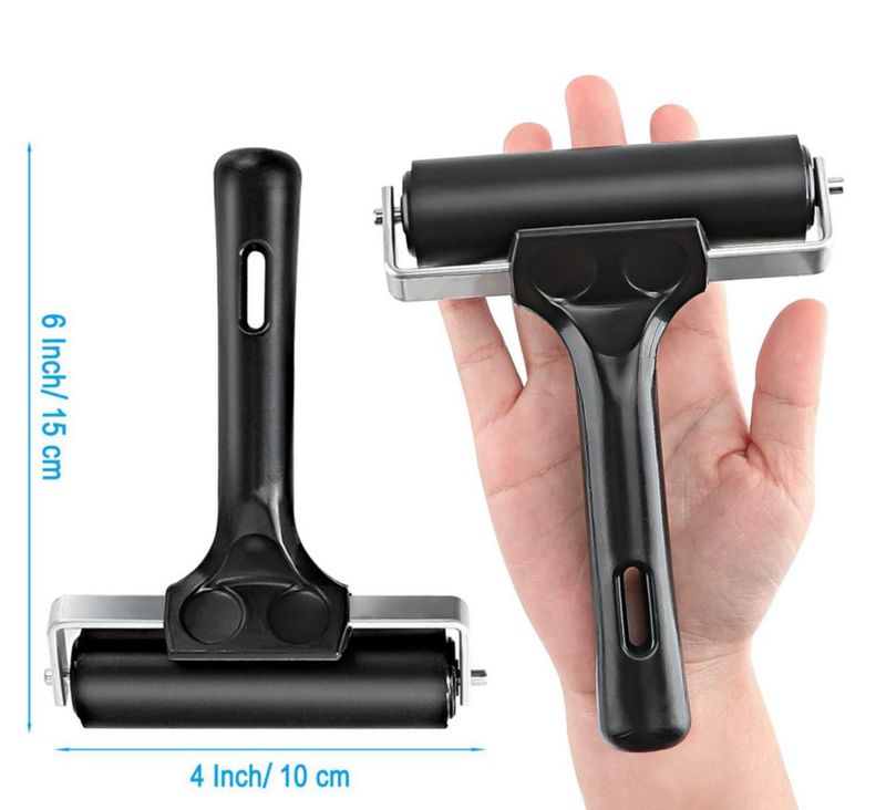 Rodillo de Goma Yorwe 10 cm Negro – Herramienta Multifuncional