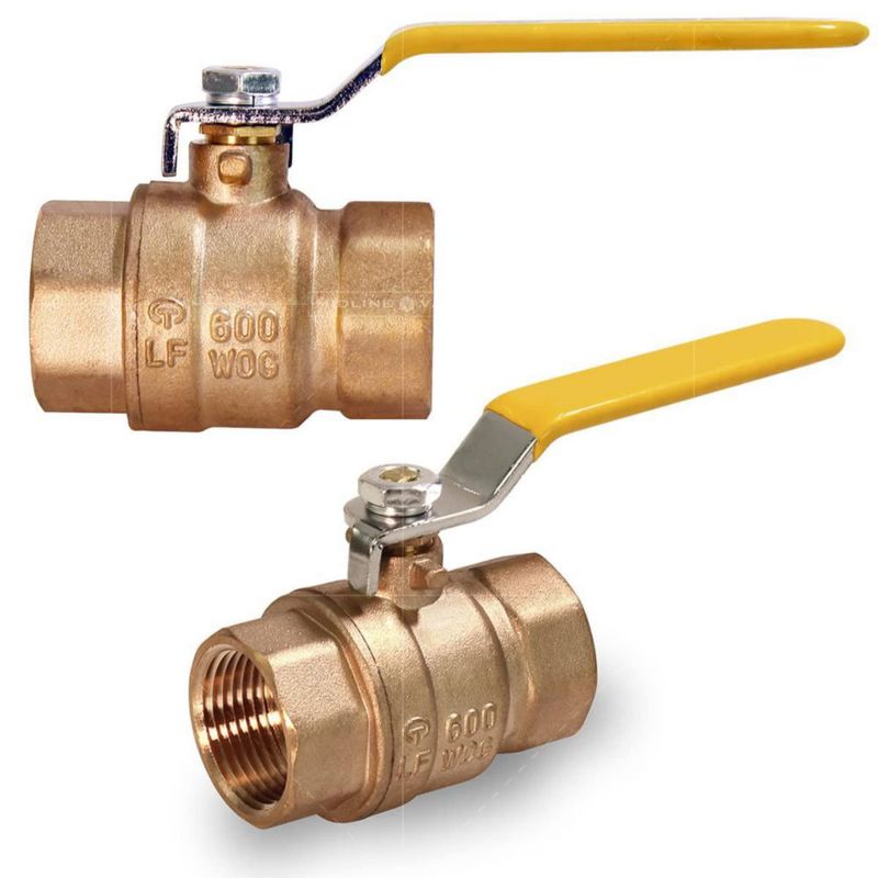 Válvula esférica Midline Valve 822T223-NL Premium Brass 2.54 cm FIP