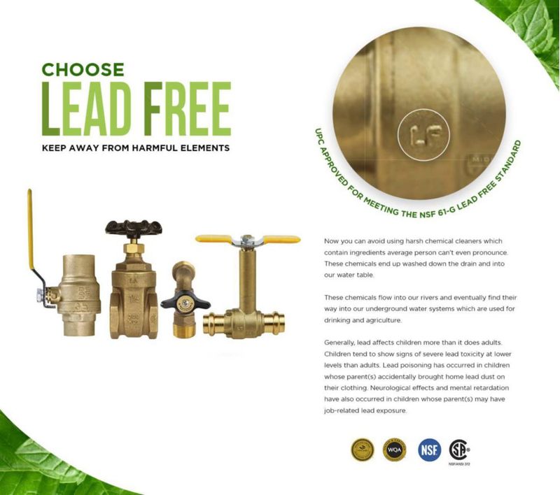 Válvula esférica Midline Valve 822T223-NL Premium Brass 2.54 cm FIP