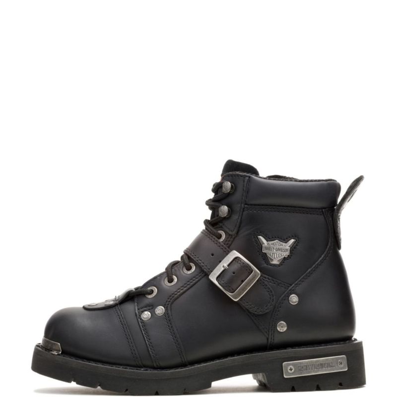 Bota Harley-Davidson 9 Wide de Cuero Negro
